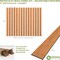 Ekena Millwork 48H x 1/4T Adjustable Wood Slat Wall Panel Kit w/ 3W Slats, Cherry contains 15 Slats SWW60X48X0250CH - alternate 2